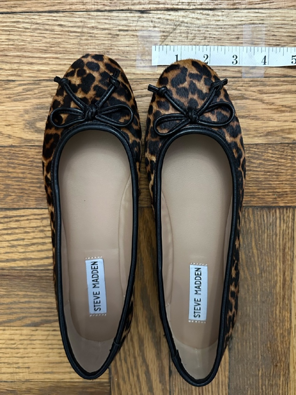 Steve Madden Vixen Leopard Ballet Flats - Picture 6 of 8